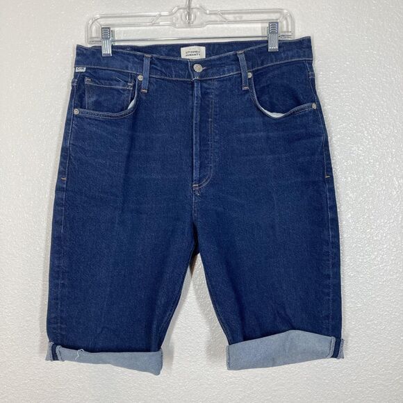 Citizens of Humanity Shorts Womens 29 Denim Jolene Button Fly Organic Cotton - Picture 1 of 16